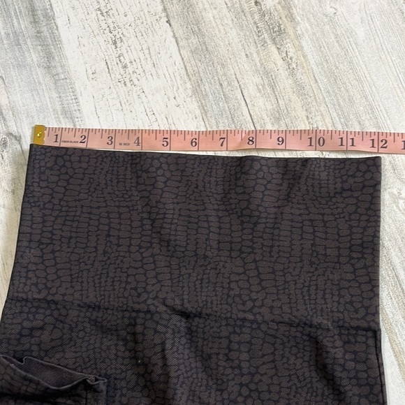 Spanx brown/black croc leggings size M - Picture 6 of 8